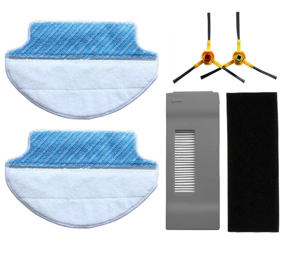 2-pack Wet & Dry Microfiber Mop Pad Mopping Cloth For Ecovacs Deebot DT85 DT83 eDM81 (4 Mop Pads) N12