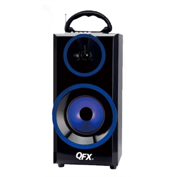 QFX Multimedia Seaker with RM Radio-Blue Consumer Electronics