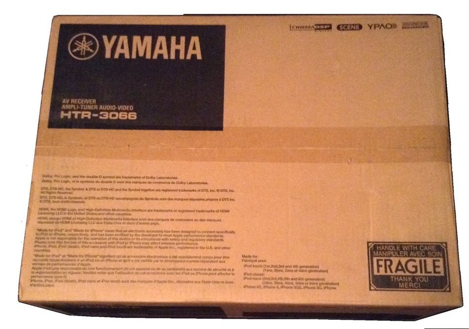 Yamaha HTR-3066 Home Theater Receiver HDMI 3D YPAO USB connection for Ipod Iphone Ipad or android phones and Tablets... N4