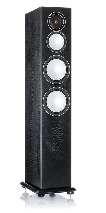 Monitor Audio - Silver Series 8 3-way Floorstanding Speaker - Each - Black Oak