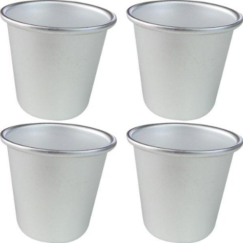 Patisse 4-Piece Dariol Moulds Aluminium Set, 2 3/8-Inch, Metal