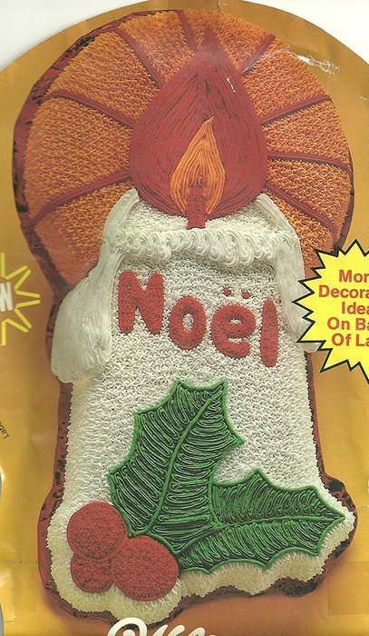 Wilton Noel Candle Christmas Holiday Cake Pan (502-3304, 1981) Retired