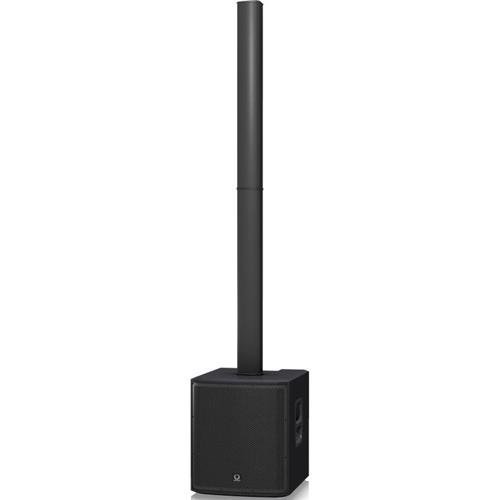 Turbosound iNSPIRE iP2000 Powered Column Loudspeaker with Dual 12" Subwoofers, 1000W Maximum Output Power, Single N4