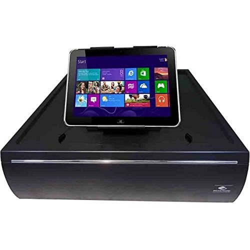 APG VTC320-BL1617-B10 Stratis Cash Drawer with Chrome Accent, Black