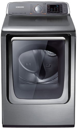 Samsung DV50F9A8GVP Stainless Platinum Gas Front Load Dryer with Steam Dry, 7.4 Cubic Feet