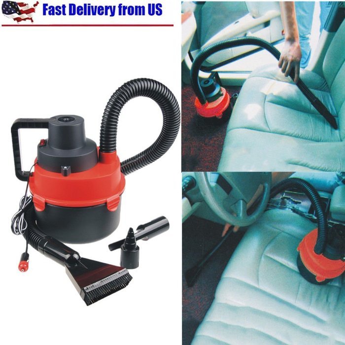 Houshold Turbo WET & DRY Vac Car Truck Vacuum Cleaners W 12V Car Adapter N2