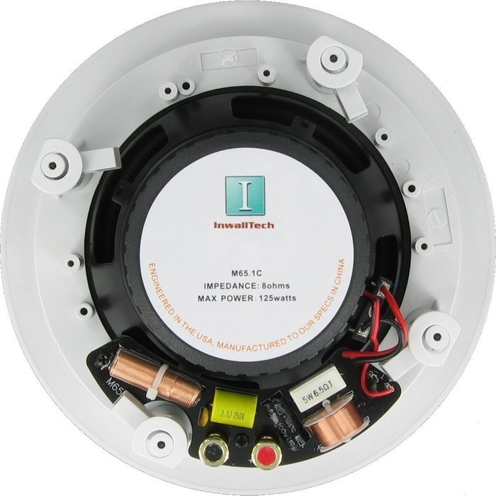 Inwalltech M65.1C - 6 1/2" Aluminum Flush Mounted Ceiling Speakers N2