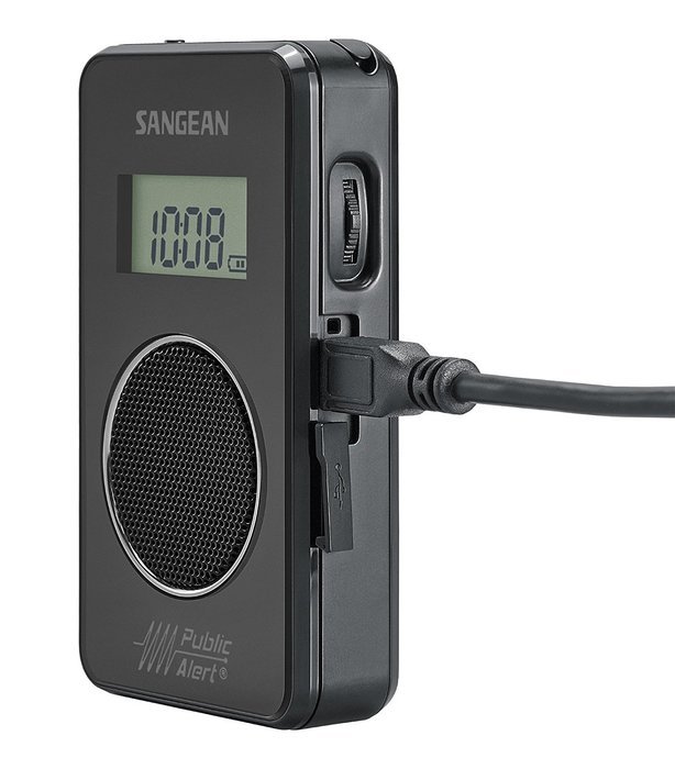 Sangean Portable Pocket Size Digital AM/FM Radio with 7 NOAA Weather Channels & Built-in Speaker