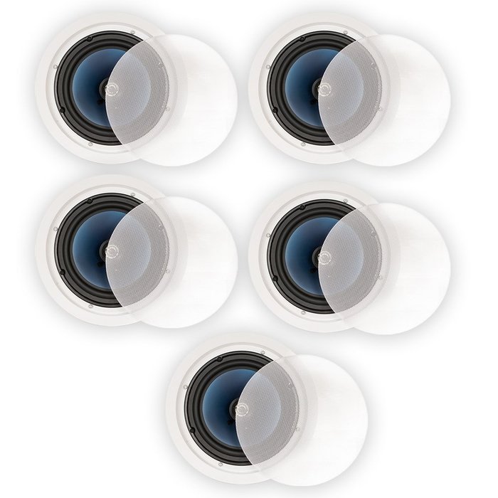 Blue Octave LC82 In Ceiling 8" Speakers Home Theater Surround Sound 2-Way 5 Speaker Set