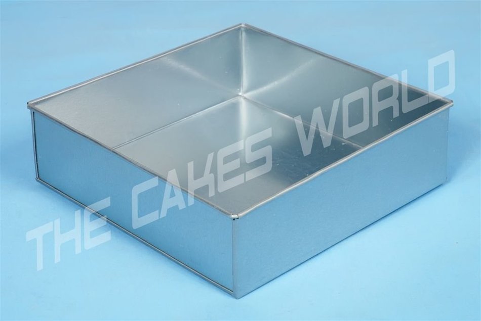 Square Birthday Wedding Anniversary Cake Baking Pan / Tin 10" (25cm)