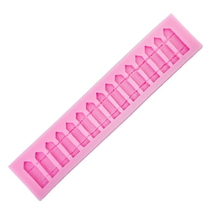 ETHAHE 3D Garden Fence Silicone Fondant Cake Mould Baking Mold N4