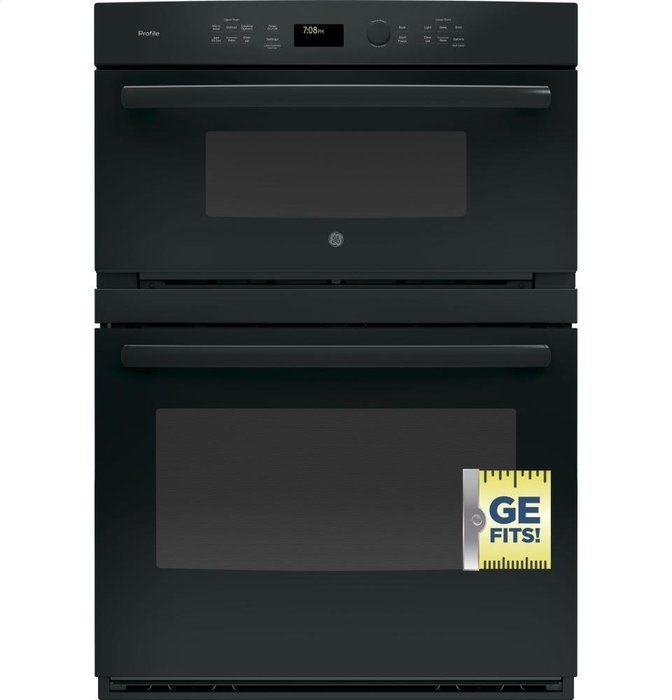 GE PT7800DHBB Profile 30" Black Electric Combination Wall Oven - Convection N5