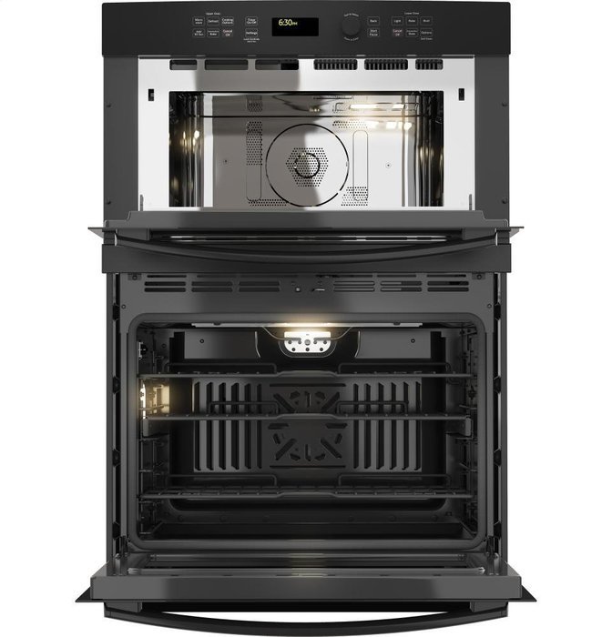 GE PT7800DHBB Profile 30" Black Electric Combination Wall Oven - Convection N6
