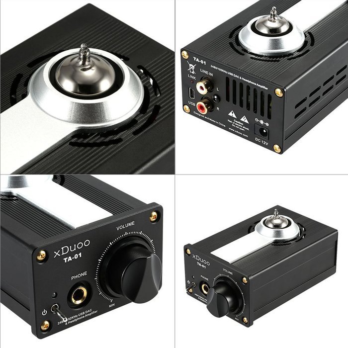 XDuoo TA-02 6J1x 2 Stereo Vacuum Tube Headphone Amplifier Class A Buffer Amp N14