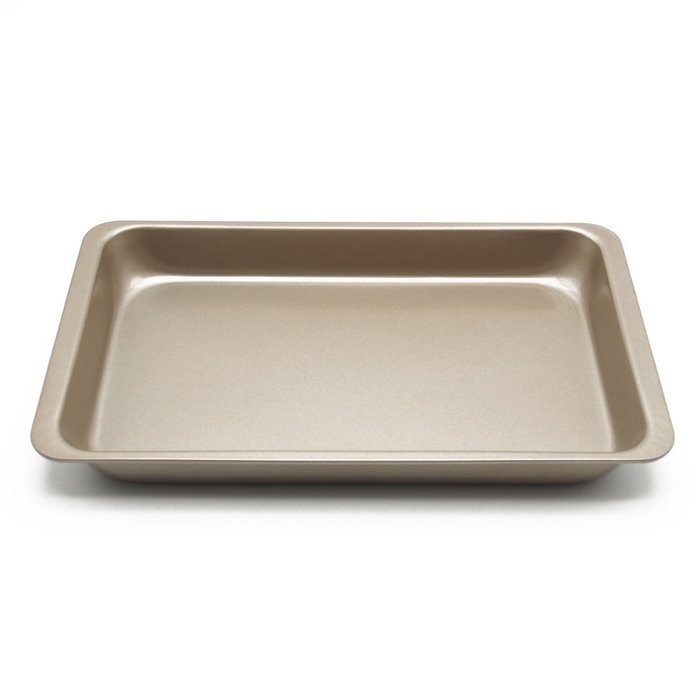 Wenwins non stick rectangular cake pan 12 inch golden N2