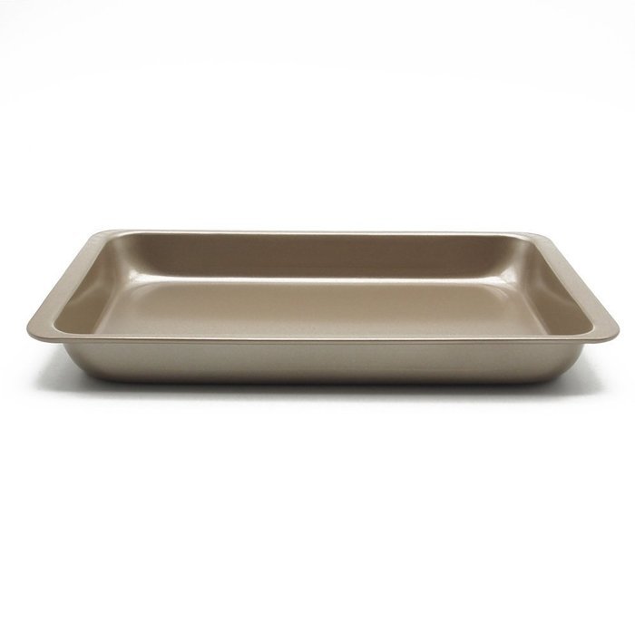 Wenwins non stick rectangular cake pan 12 inch golden N3
