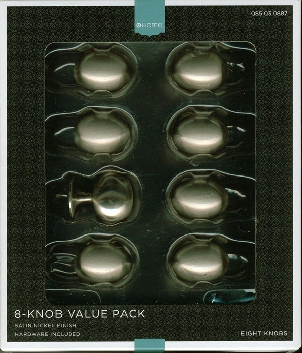 Target Home 8-Pack Round Kitchen Cabinet Knob - Satin Nickel
