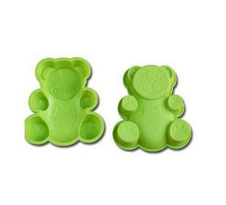 HSE Top grade animal Silicone baking molds lovely bear random color 18.5*16*4 cm