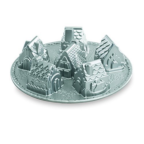 Nordic Ware Platinum Cozy Village Baking Pan by Nordic Ware