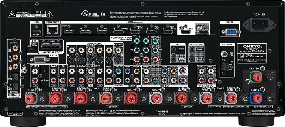 Onkyo TX-NR809 THX Certified 7.2-Channel Network A/V Receiver (Discontinued by Manufacturer) N3
