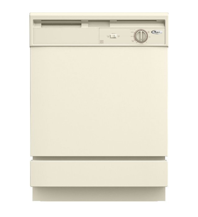 WHIRLPOOL DISHWASHERS 53-7700 Built-In 24" Dishwasher, Black, 4 Cycles / 1 Option N3