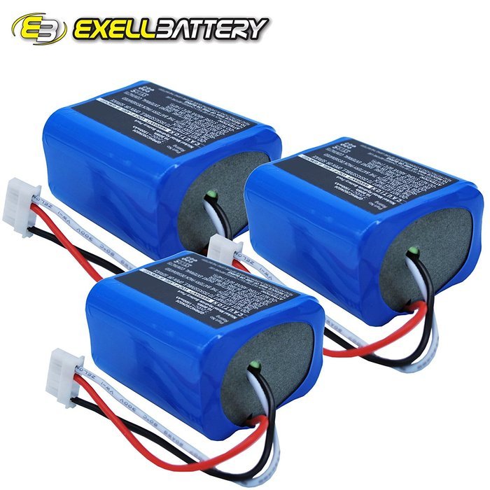 3x Exell 7.2V Battery Fits iRobot 5200B Braava 380 380T Mint Plus 5200 5200C