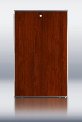 Summit FF511LBIIF 20" 4.1 cu.ft. Capacity Built-in Capable Compact Refrigerator with Factory Installed Lock Interior...