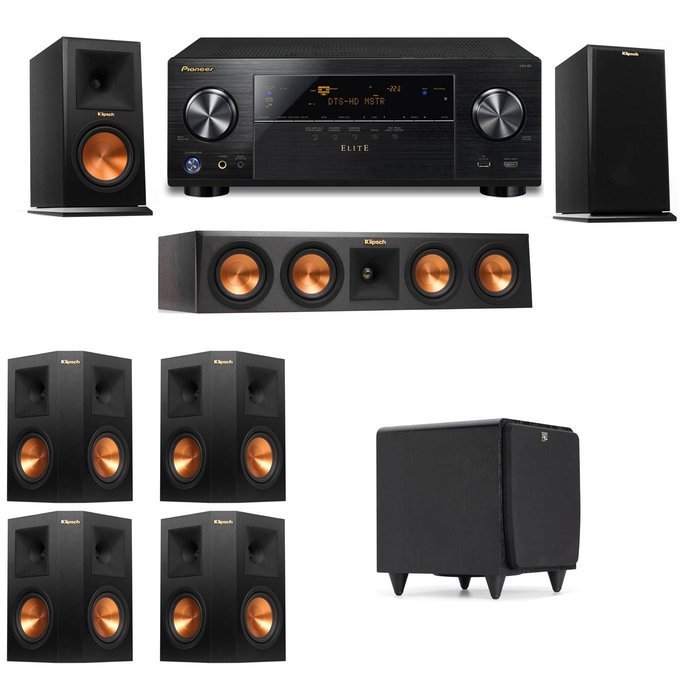 Klipsch RP-160M-E Monitor Speaker 7.1 SDS12 Pioneer Elite VSX 80