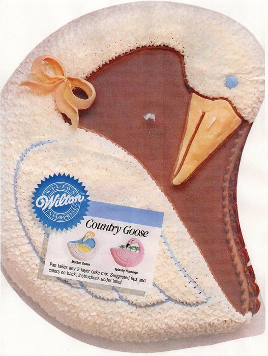 Wilton Country Goose Flamingo Swan Cake Pan (2105-2499, 1988) N2