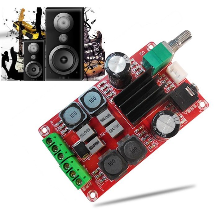 Alloet New TPA3116D2 2x50W 12/24V Class D Dual Channel Stereo Digital Amplifier Board N8
