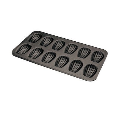 World Cuisine Paderno Non-Stick Madeleine Sheet, 3 1/8 inch Length -- 2 per case