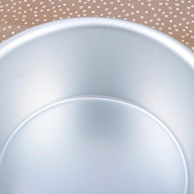 Kaifina 17CM*17CM*7.5CM Aluminum Baking Mould 6Inches Round Cake Bakeware Mold N3