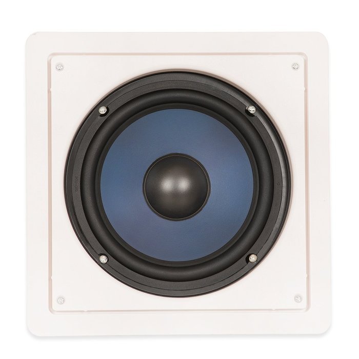 Blue Octave RW8 In Wall 8" Passive Subwoofer Speaker Home Theater Sub and Amplifier N4
