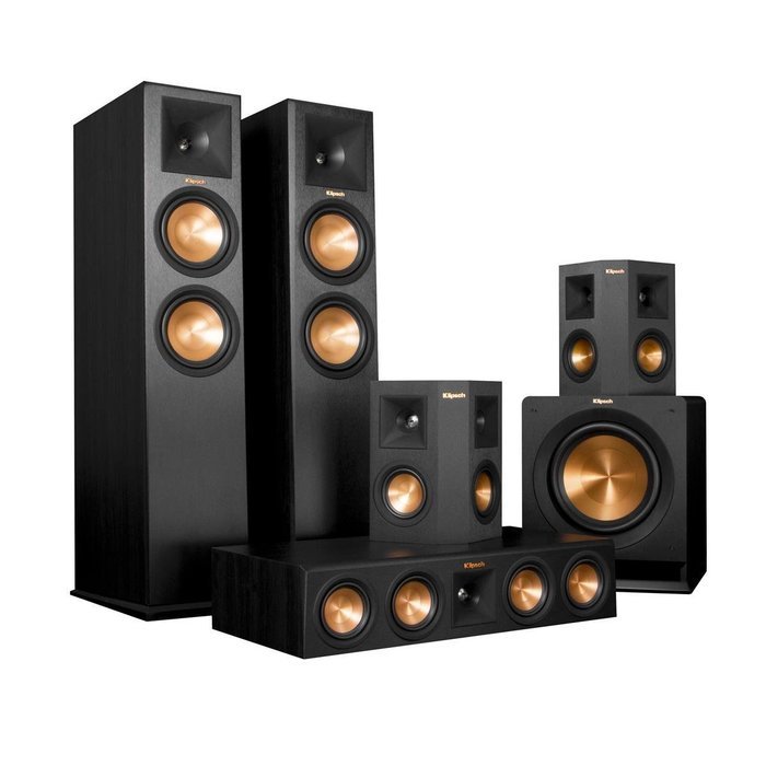 Klipsch 5.1 RP-280 Reference Premiere Speaker Package with R-115SW Subwoofer (Ebony) N8