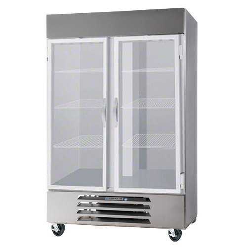 Beverage-Air HBF44-1-G 47" Horizon Series Two Section Glass Door Reach-In Freezer 44 cu.ft. Capacity Stainless...