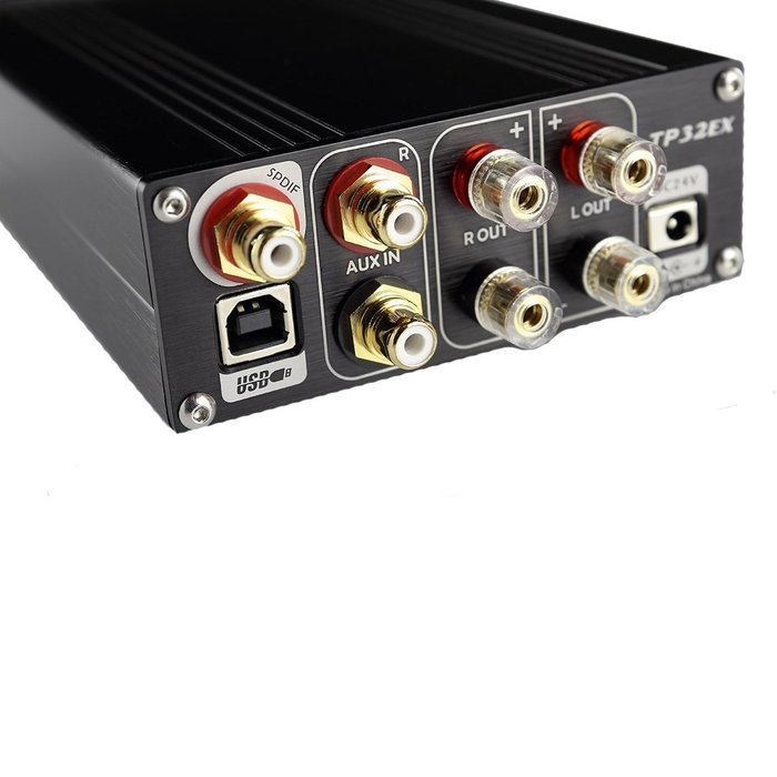 TOPPING TP32EX Tripath TK2050 T-AMP USB DAC Headphone amplifier Silver