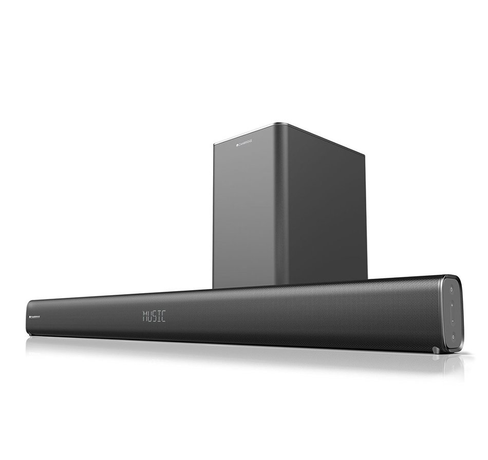 Cambridge TVB2 Bluetooth TV Soundbar and Wireless Subwoofer with NFC Pairing N5