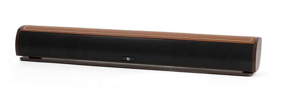 Bluetooth Leather Television Sound Bar - FRESHeBAR TV Soundbar - 24 inch, 90 Watt with Built-in Subwoofer - White... N4