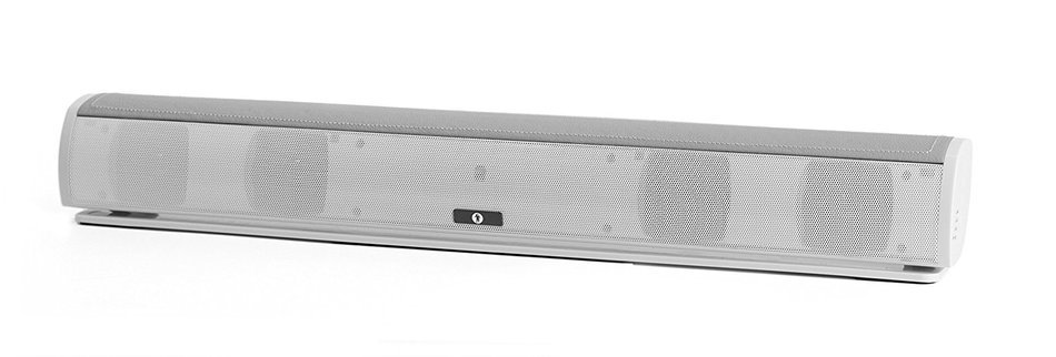 Bluetooth Leather Television Sound Bar - FRESHeBAR TV Soundbar - 24 inch, 90 Watt with Built-in Subwoofer - White... N6