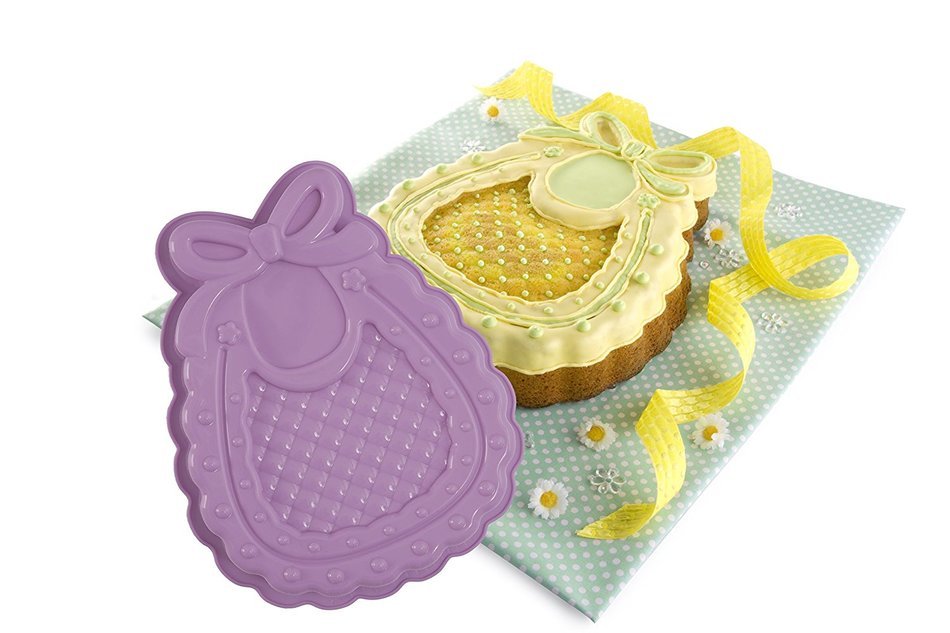Pavoni FRT169 Platinum Silicone Welcome Baby Cake Mould, Purple N2