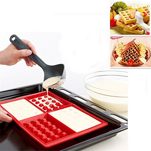 Skango(TM) 2pcs/lot Silicone Cake Mold 4-Cavity Waffles Cake Chocolate Pan with 12-Cavity Muffin Cake Biscuit... N4