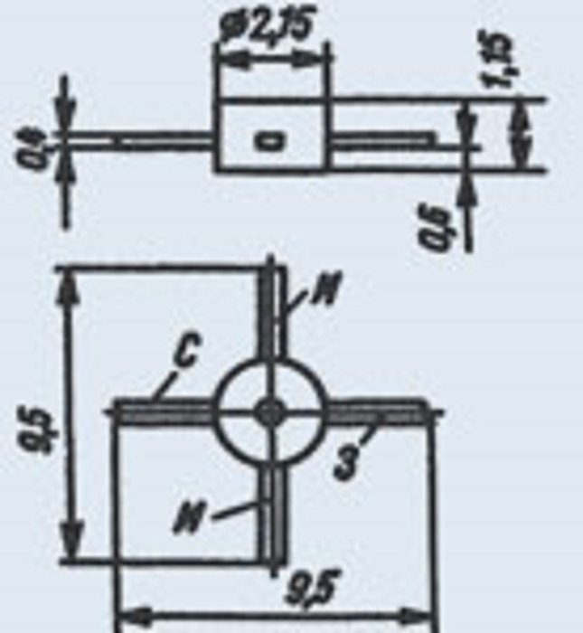 Transistors 3P325A-2 analogue GAT-5 GaAs Gen Purpose USSR 2 pcs N2