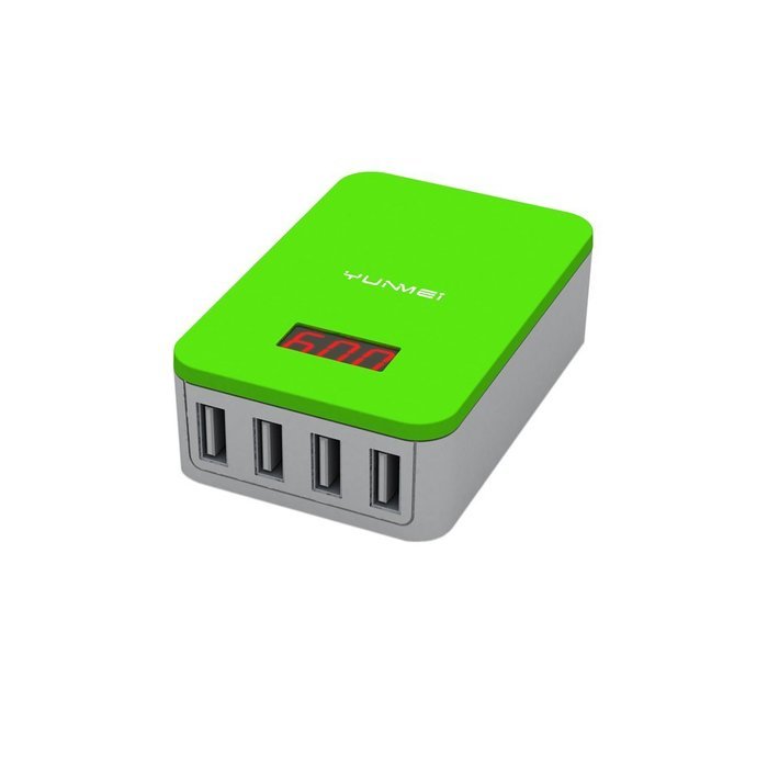 YunMei-5V&plusmn;0.25 5A&plusmn;0.2A 4-Port USB Charger Desktop Charging Charger Wall Charger-(4USB-PG)
