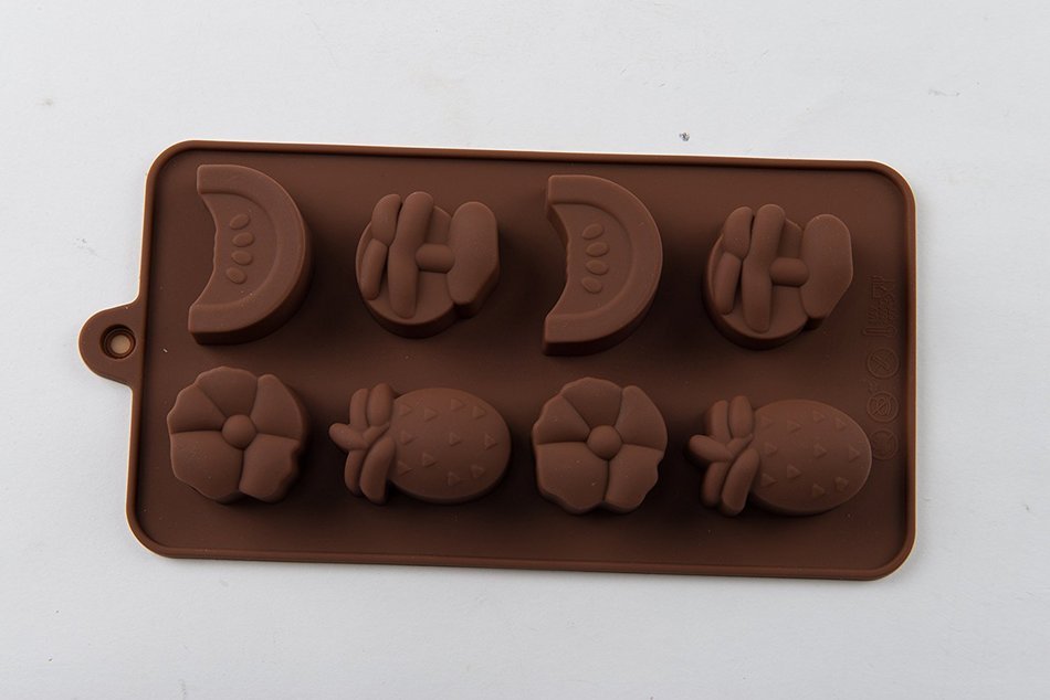 8 Cavity Fruit Cake Pudding Jelly Chocolate Mold Handmade DIY Soap Ice Mould for Kids N3