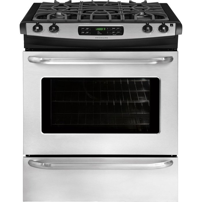 Frigidaire FFGS3025PS - 30" Stainless Steel Gas Slide-In Sealed Burner Range N2