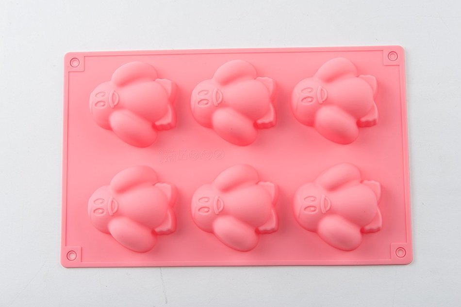 6 Hole Lovely Penguin Cake Pudding Jelly Chocolate Mold Handmade DIY Soap Candle Ice Mould for Kids N3