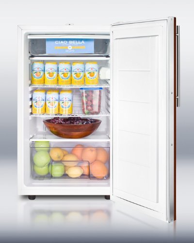 Summit CM411LBIIFADA 20" Medically Approved & ADA Compliant Compact Refrigerator with 4.1 cu. ft. Capacity Adjustable...