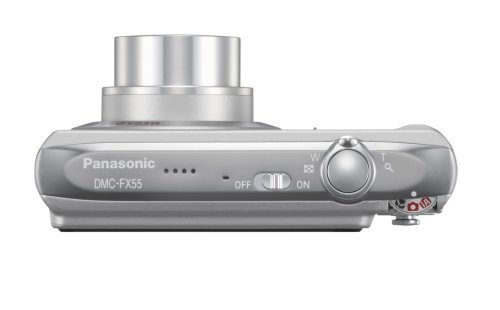 Panasonic Lumix DMC-FX55S 8.1MP Digital Camera with 3.6x Wide Angle MEGA Optical Image Stabilized Zoom (Silver) N9