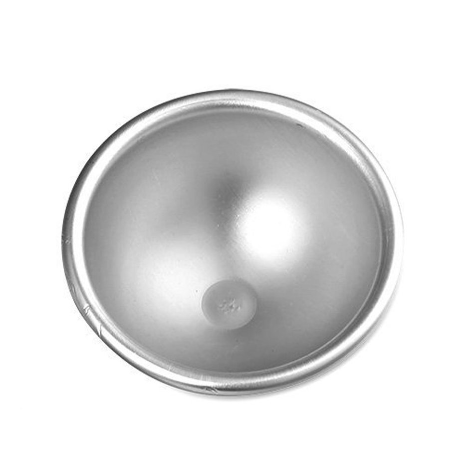 Shopline Aluminum Ball Sphere Bath Bomb Mold Cake Pan Baking Pastry Mould, 1 Ball (Include 2 Pcs) (L(2.561.2inch)) N5