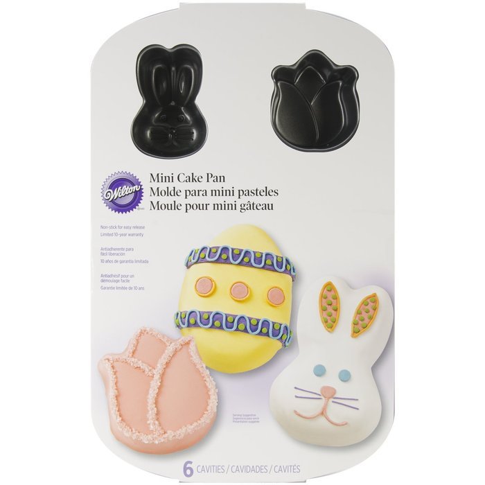 Wilton 6-Cavity Nonstick Heart Mini Cake Pan N8
